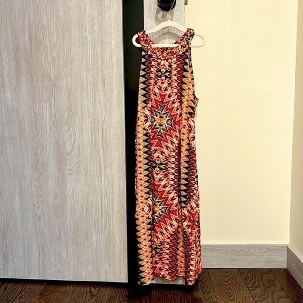 Beautiful print vacation dress laundry womenโs xs summer